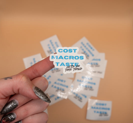 Cost, Macros, Taste